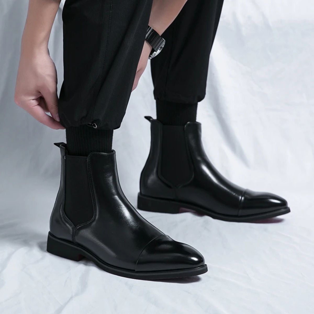 Savila | Bottes Chelsea en cuir pour hommes