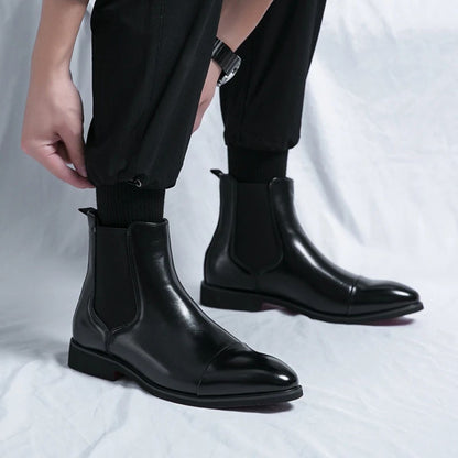 Savila | Bottes Chelsea en cuir pour hommes