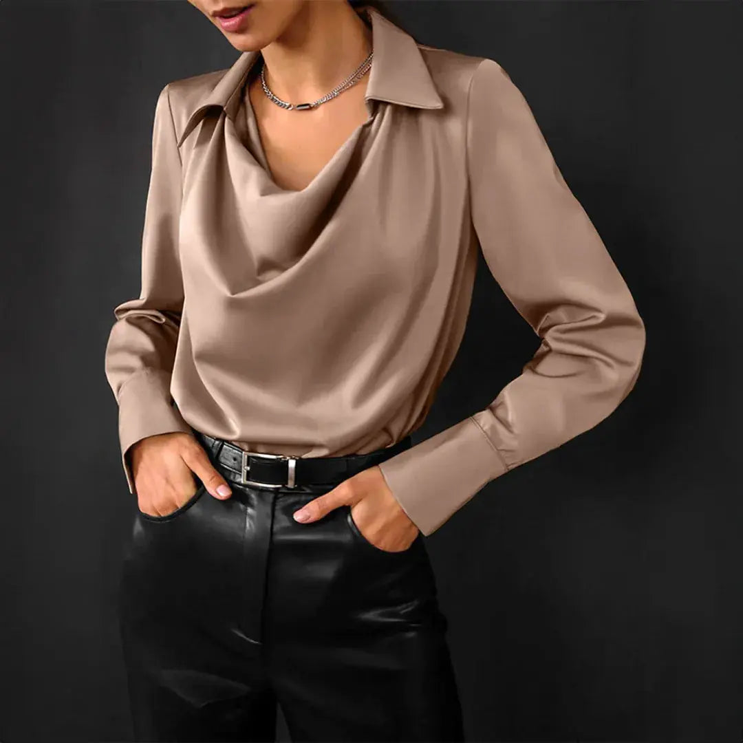 Sierra | Blouse en satin luxueux pour femme