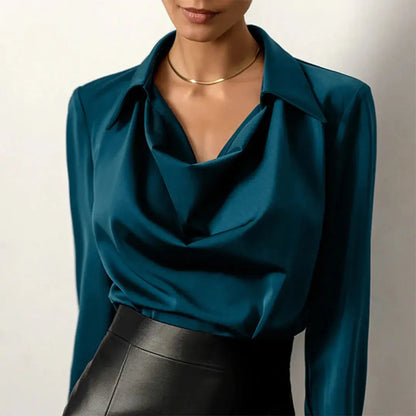 Sierra | Blouse en satin luxueux pour femme