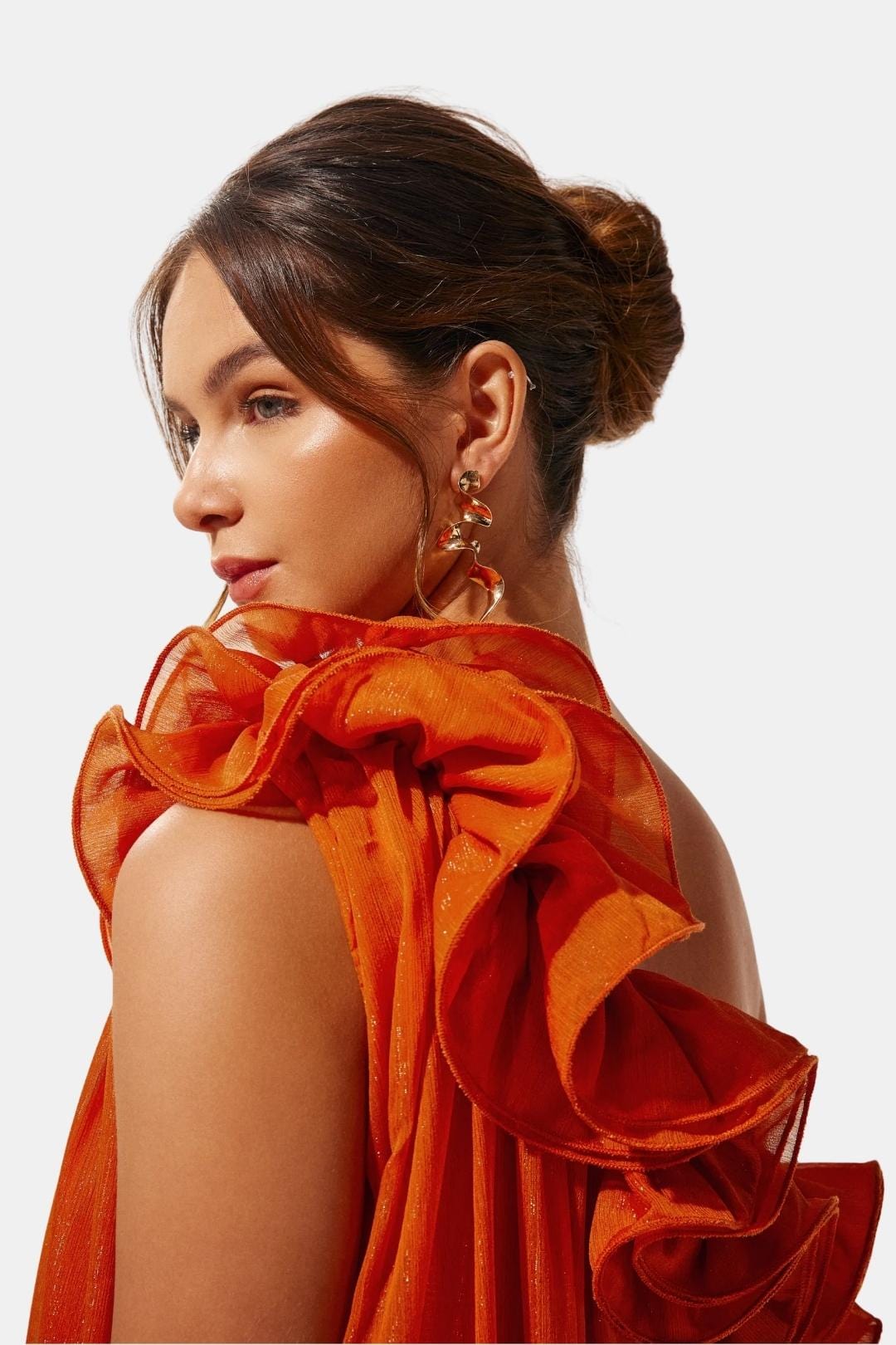 Solandra | One-Shoulder Floral Maxi Cocktail Dress4