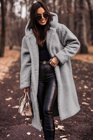 Stacey | Manteau d'hiver à capuche en fausse fourrure pour femmes