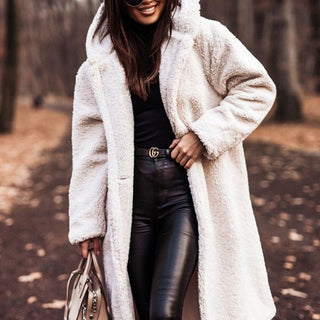 Stacey | Manteau d'hiver à capuche en fausse fourrure pour femmes