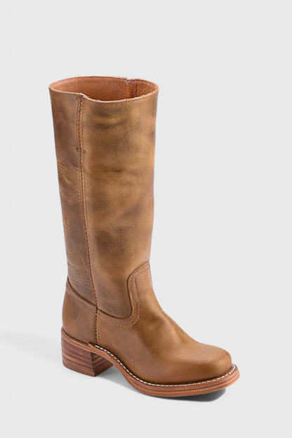 Ellaida | Bottes en cuir à talons hautes pour femmes