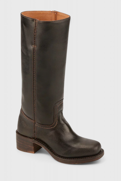 Ellaida | Bottes en cuir à talons hautes pour femmes
