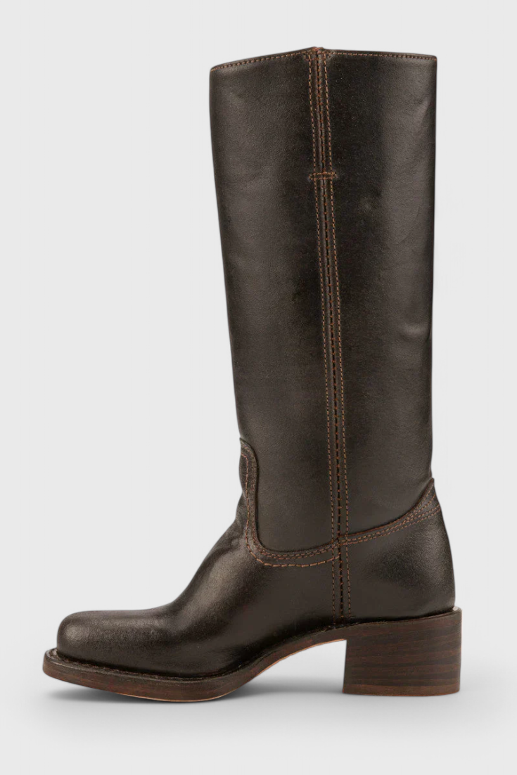 Ellaida | Bottes en cuir à talons hautes pour femmes