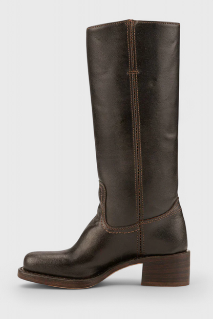 Ellaida | Bottes en cuir à talons hautes pour femmes