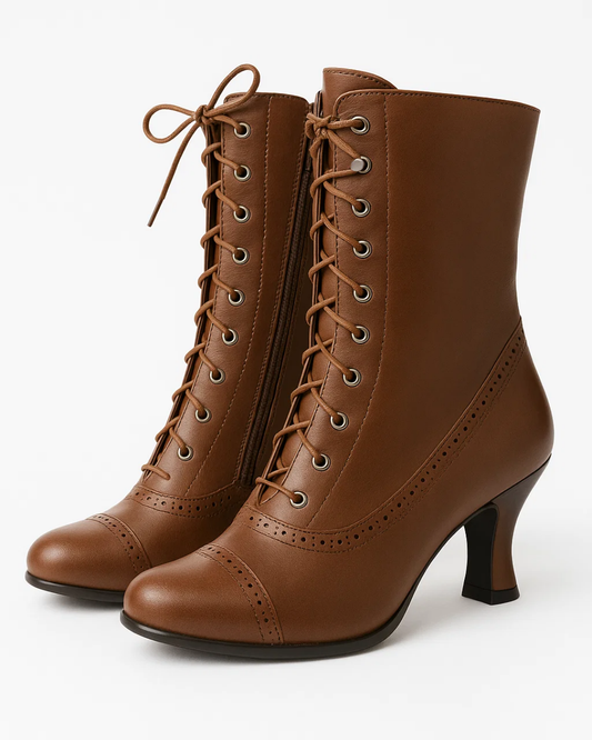 Stacy | Women’s Retro Lace-Up Ankle Boots
