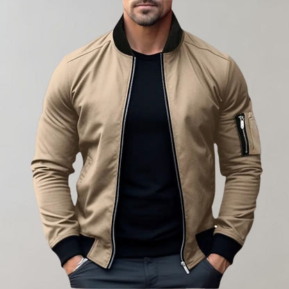 Stanley | Veste bomber zippée ajustée pour homme avec poches