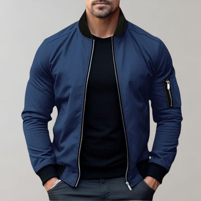 Stanley | Veste bomber zippée ajustée pour homme avec poches