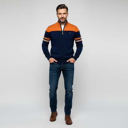 Tom | Pull zippé moderne pour hommes