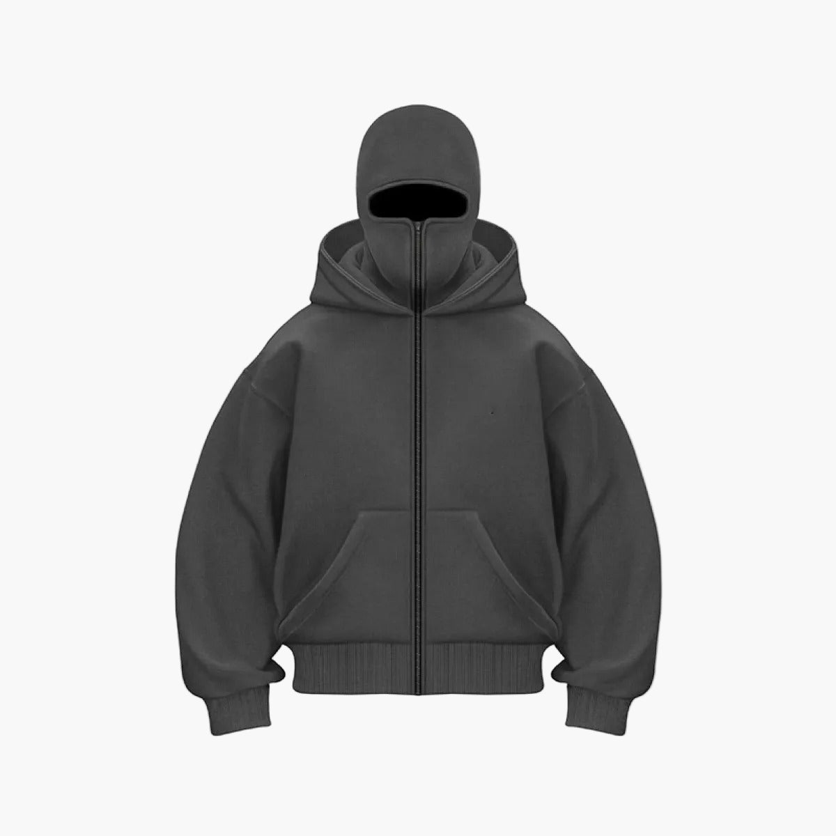 Urban | Sweat à capuche zippé unisexe avec balaclava intégrée