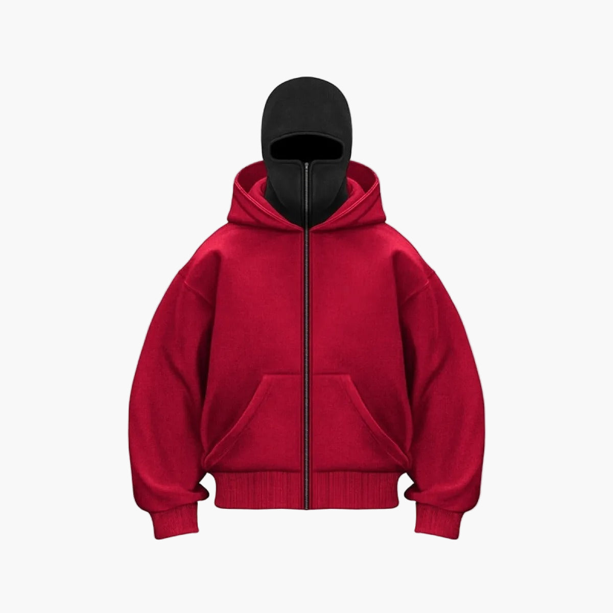 Urban | Sweat à capuche zippé unisexe avec balaclava intégrée