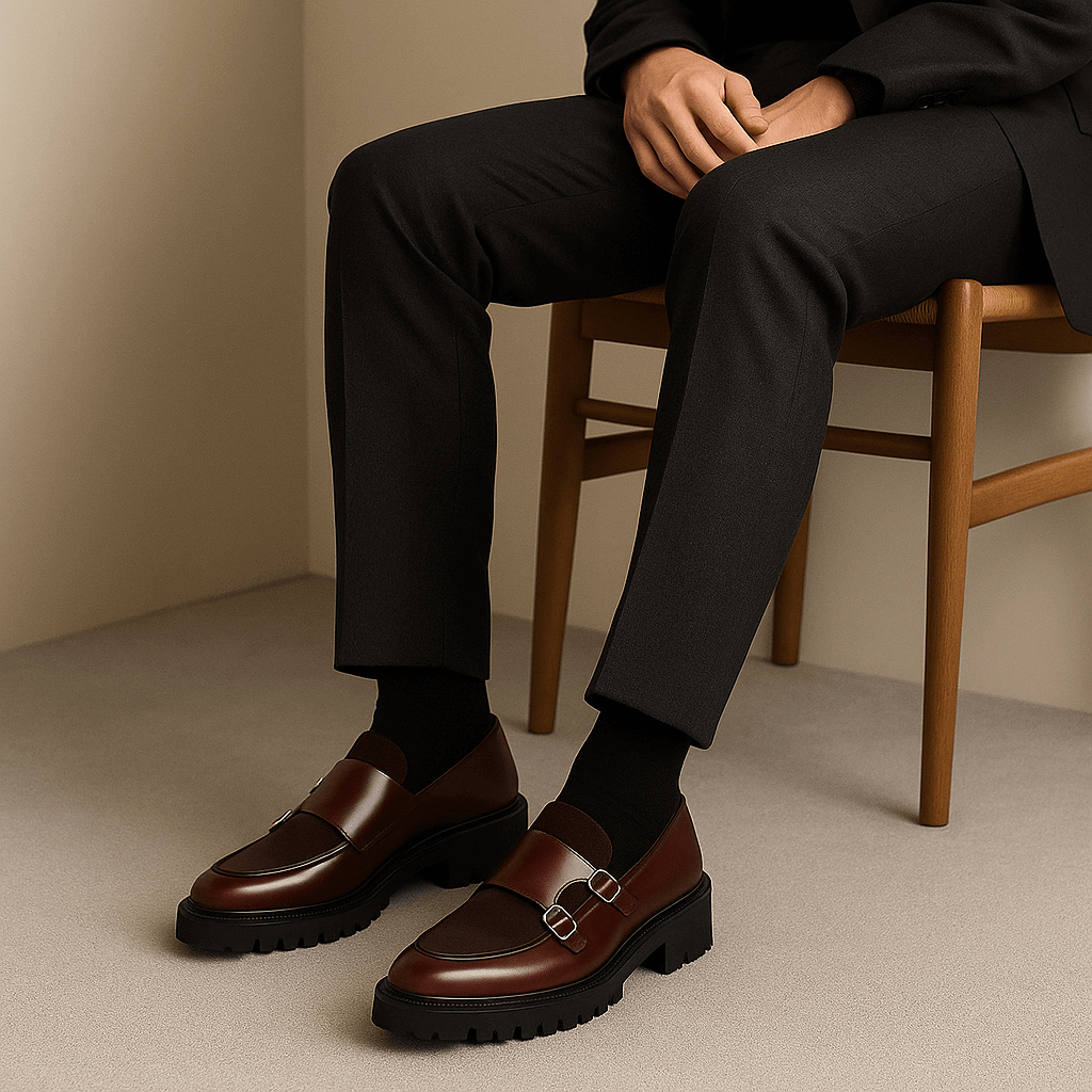 Valemont | Mocassins à double boucle pour hommes