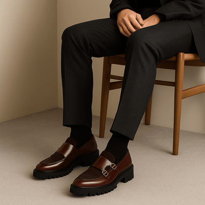 Valemont | Mocassins à double boucle pour hommes