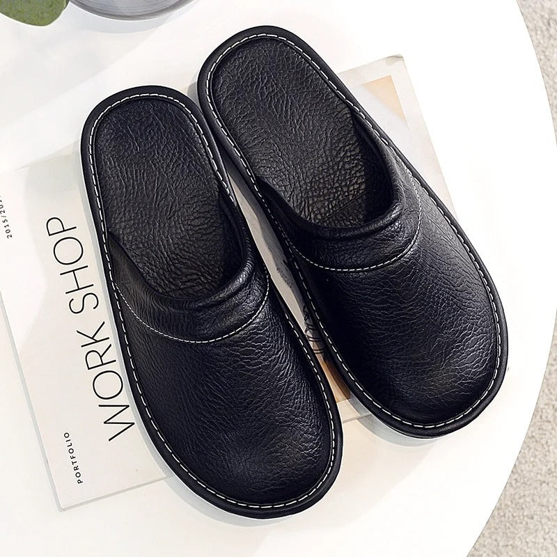 Xavier | Chaussons en cuir pour hommes