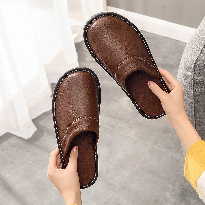 Xavier | Chaussons en cuir pour hommes