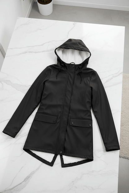 Zerina | Women’s Waterproof Fleece‑Lined Hooded Trench Coat10