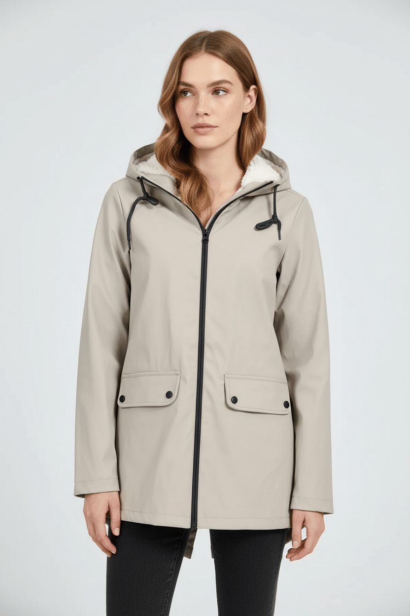 Zerina | Women’s Waterproof Fleece‑Lined Hooded Trench Coat3