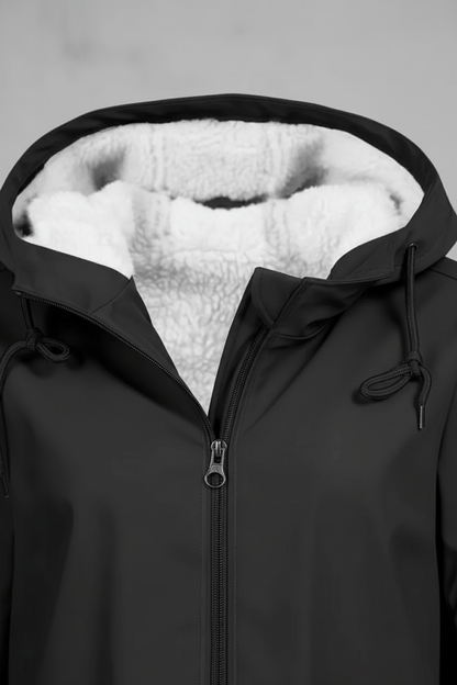 Zerina | Women’s Waterproof Fleece‑Lined Hooded Trench Coat8