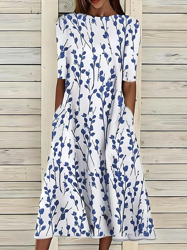 Harlow | Robe midi évasée pour femmes