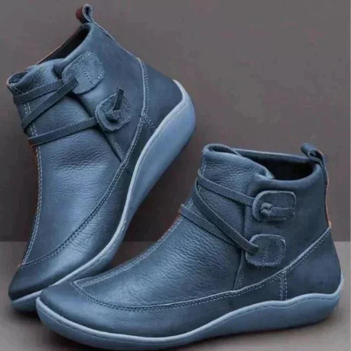 Galaris | Bottes orthopédiques mi-hautes pour femmes – Design à sangle à boucle