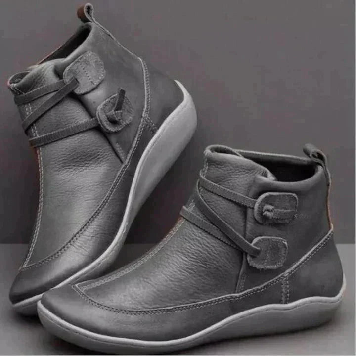 Galaris | Bottes orthopédiques mi-hautes pour femmes – Design à sangle à boucle