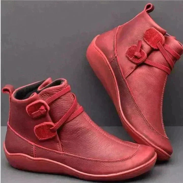 Galaris | Bottes orthopédiques mi-hautes pour femmes – Design à sangle à boucle