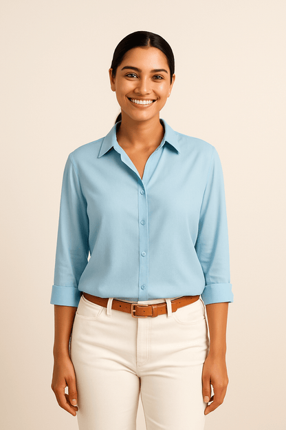 Yalina | Blouse en satin pour femmes – Finition drapée élégante
