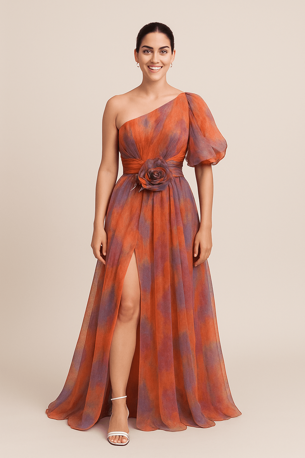 Galiana | Robe A-line à une épaule pour femmes