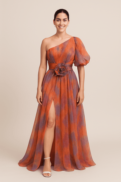Galiana | Robe A-line à une épaule pour femmes