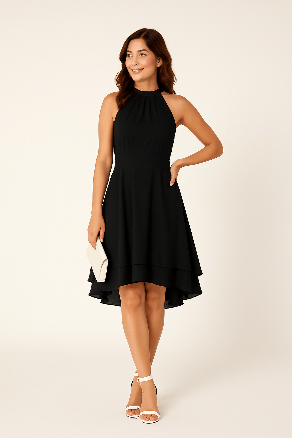 Zyelina | Robe sans manches à col halter pour femmes