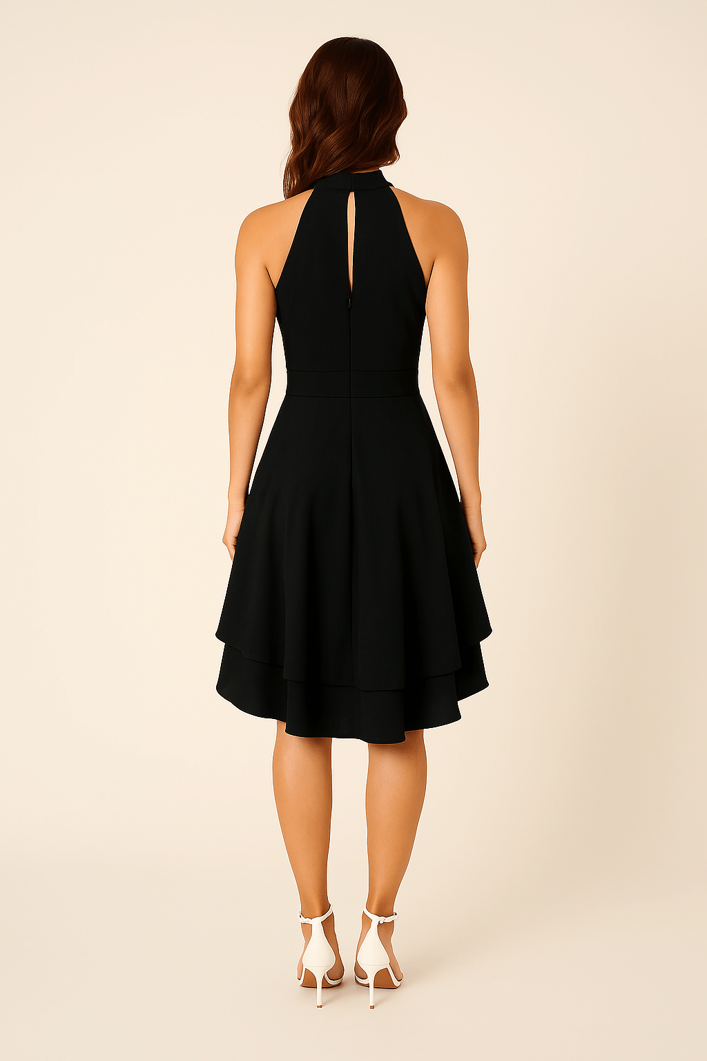 Zyelina | Robe sans manches à col halter pour femmes