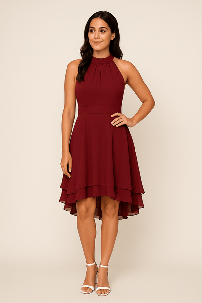 Zyelina | Robe sans manches à col halter pour femmes