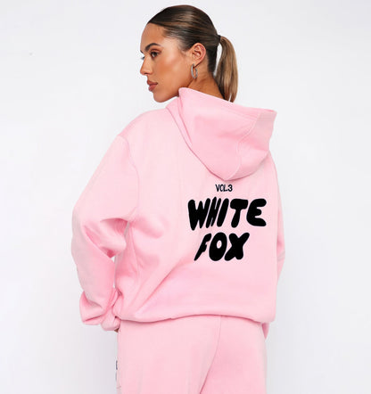 Ensemble WhiteFox – Sweat à capuche et pantalon deux pièces pour femmes